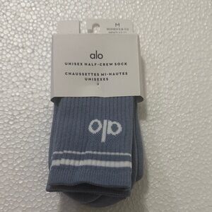 ALO Yoga Gray Half-Crew Socks